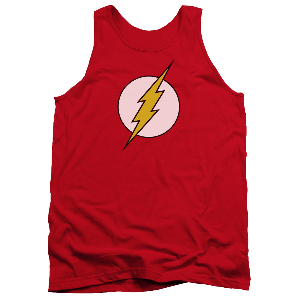Dc Flash Flash Logo Mens Tank Top Shirt Red Officially Licensed