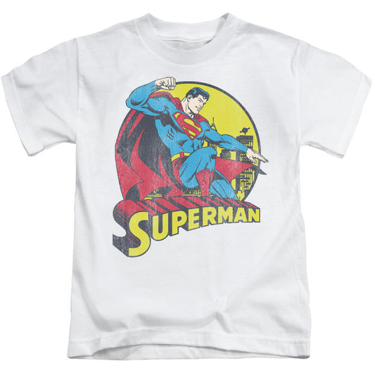 DC Comics Big Blue Juvenile Kids Youth T Shirt White Officially Licensed
