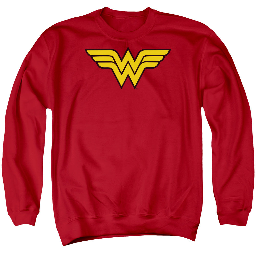 Dc Wonder Woman Logo Mens Crewneck Sweatshirt Red