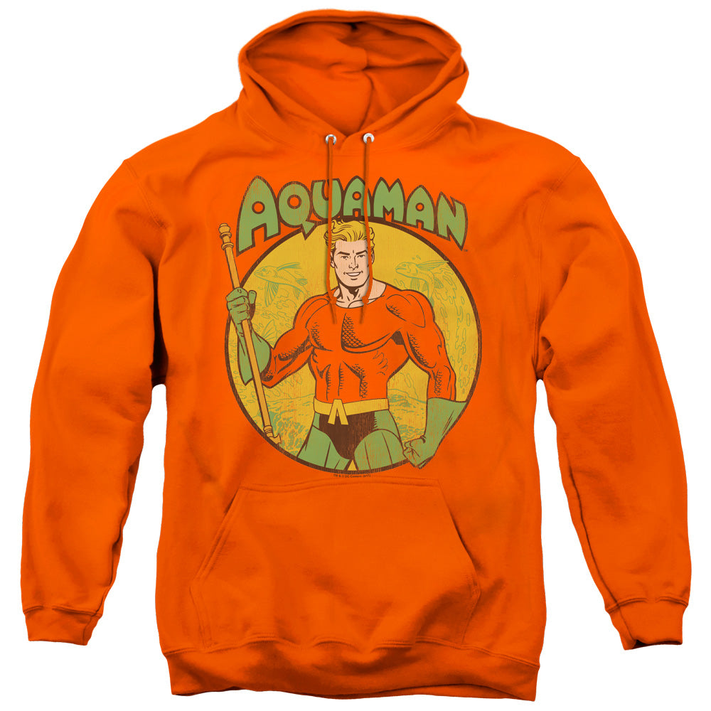 DC Comics Aquaman Mens Hoodie Orange Officially Licensed