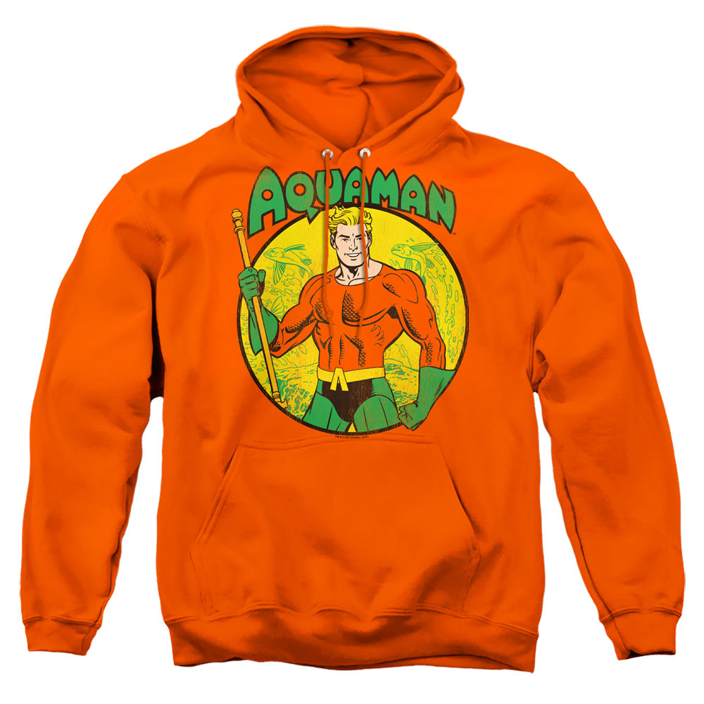 Dc Aquaman Mens Hoodie Orange Officially Licensed