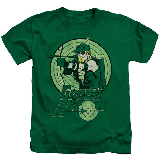 DC Comics Green Arrow Juvenile Kids Youth T Shirt Kelly Green Officially Licensed