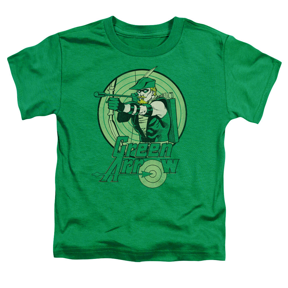 DC Comics Green Arrow Toddler Kids Youth T Shirt Kelly Green Officially Licensed