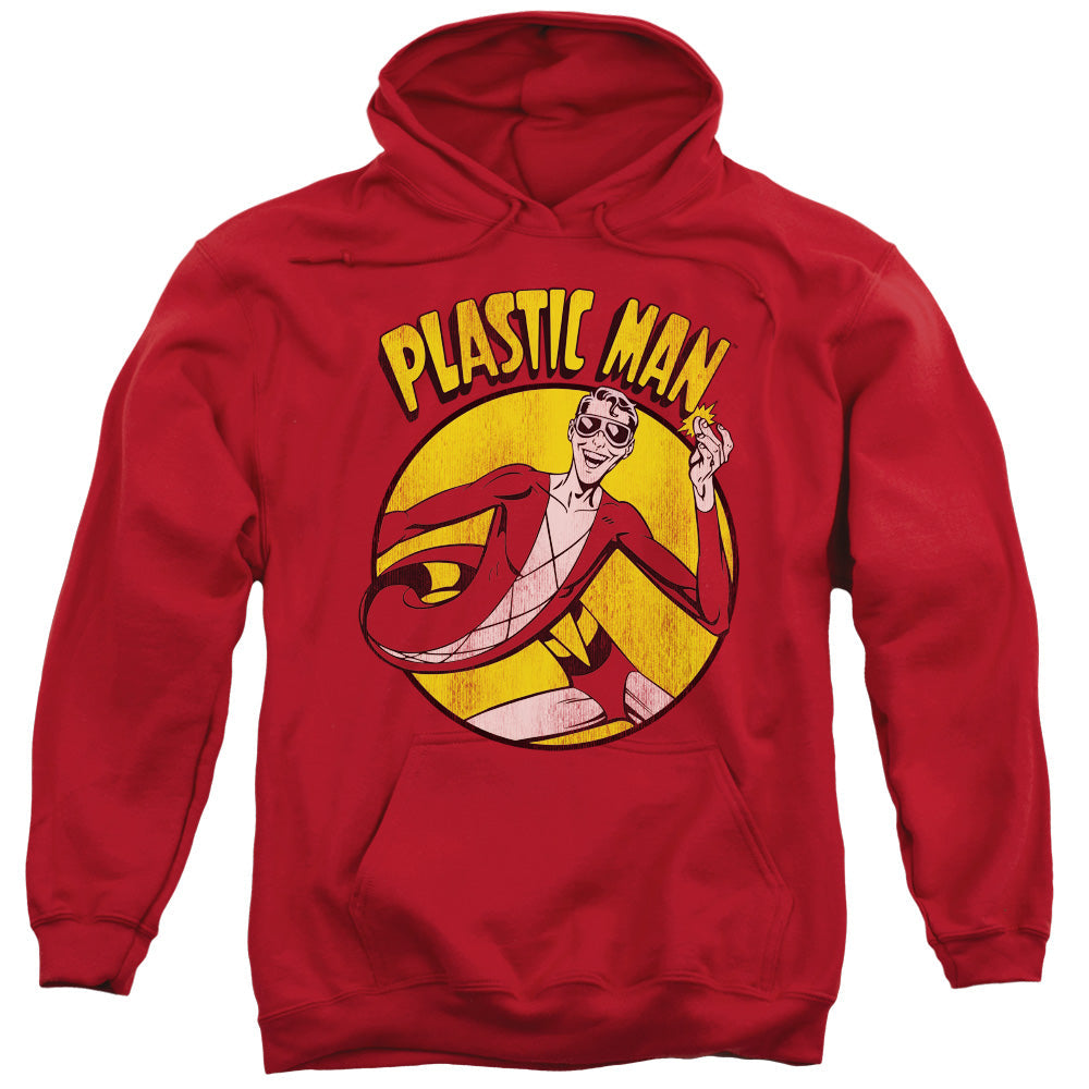 DC Comics Plastic Man Mens Hoodie Red Officially Licensed