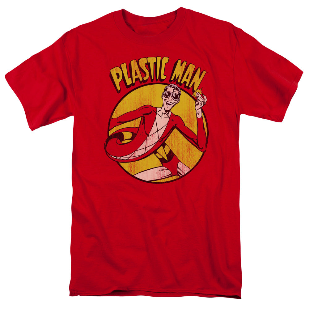 DC Comics Plastic Man Mens T Shirt Red Officially Licensed