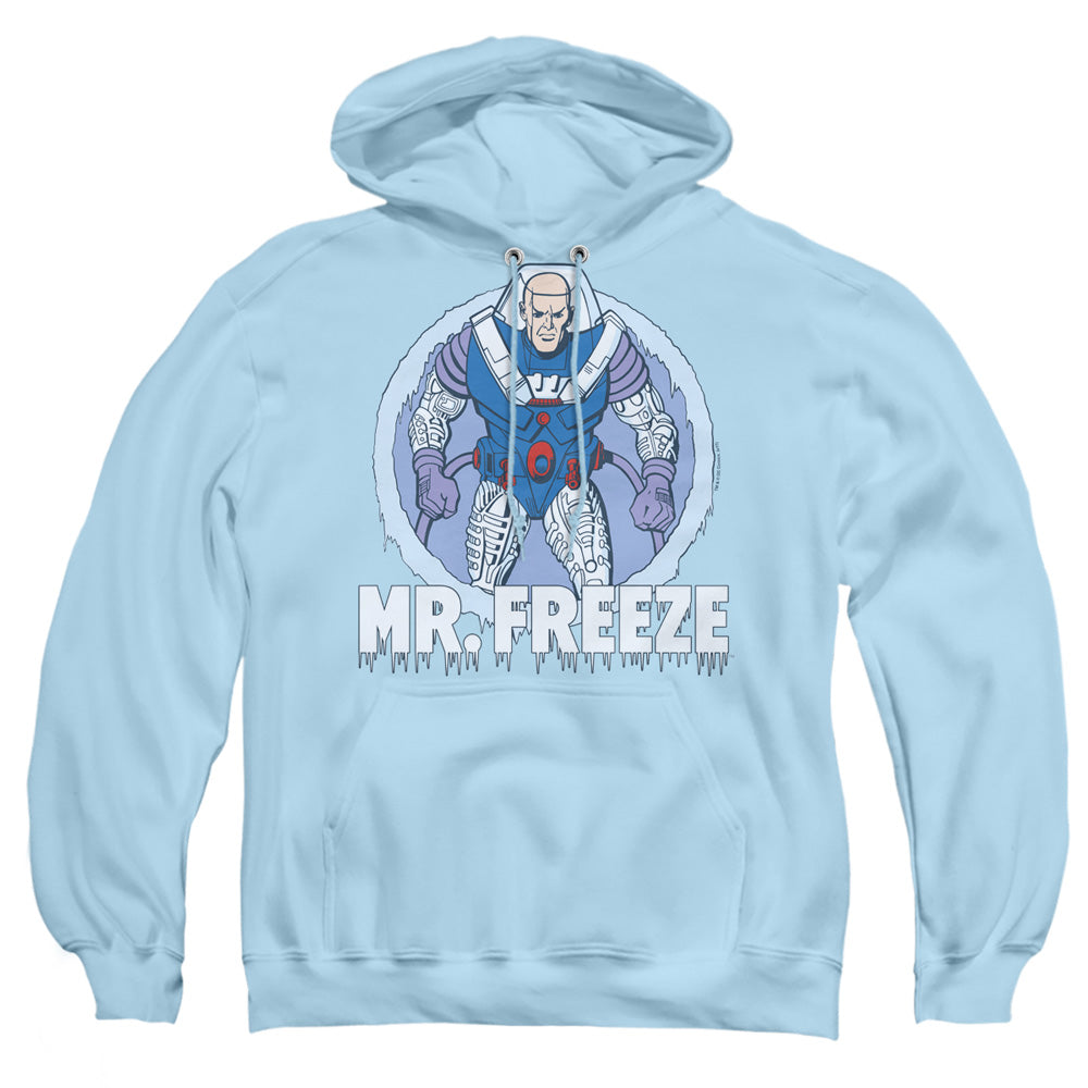 Dc Mr Freeze Mens Hoodie Light Blue Officially Licensed