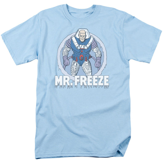 DC Comics Mr Freeze Mens T Shirt Light Blue Officially Licensed