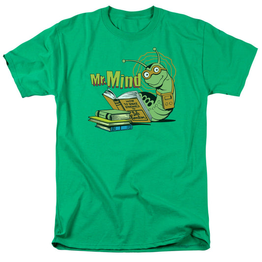 DC Comics Mr Mind Mens T Shirt Kelly Green Officially Licensed