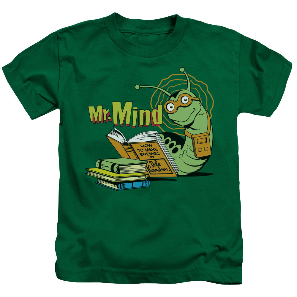 DC Comics Mr Mind Juvenile Kids Youth T Shirt Kelly Green Officially Licensed