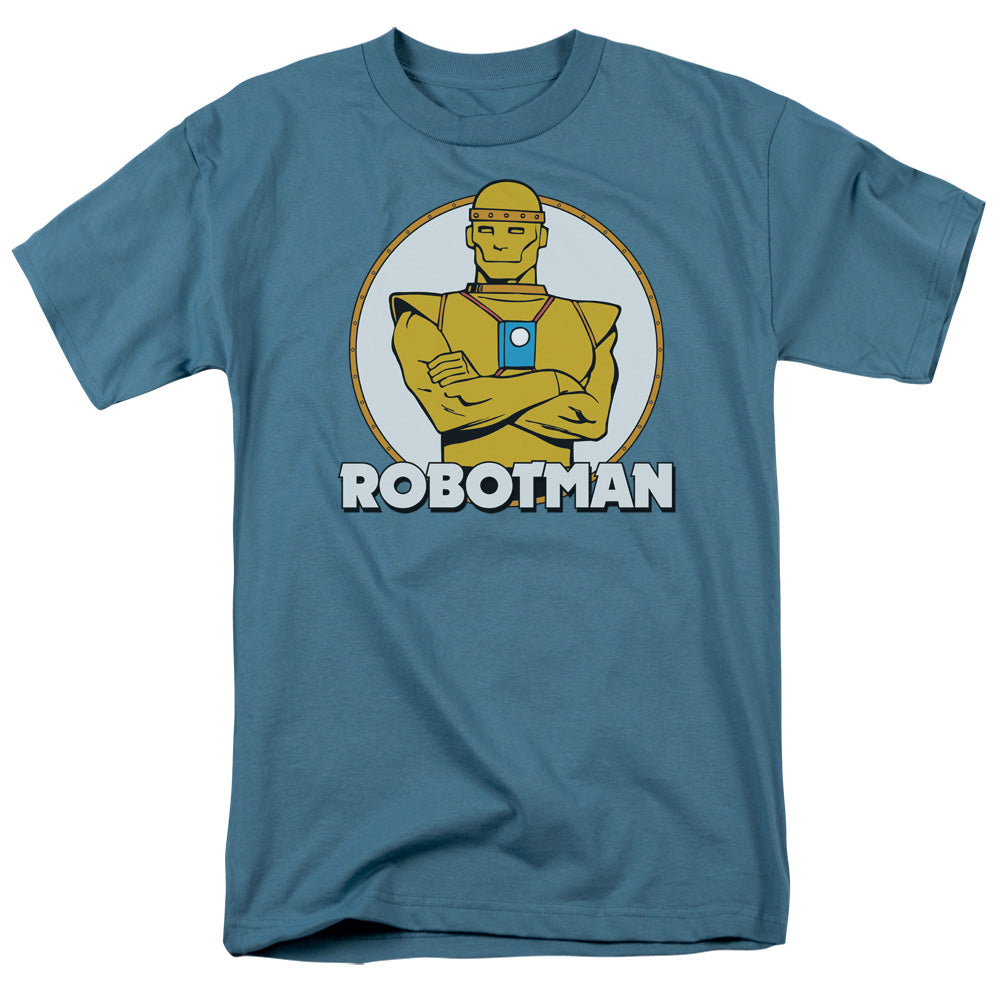 DC Comics Robotman Mens T Shirt Slate Officially Licensed
