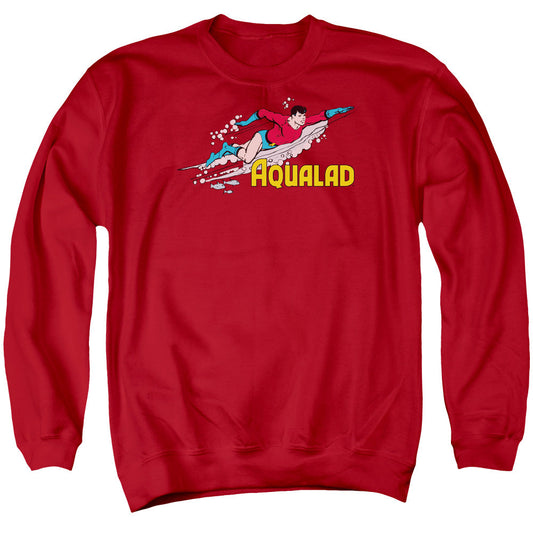 Dc Aqualad Mens Crewneck Sweatshirt Red