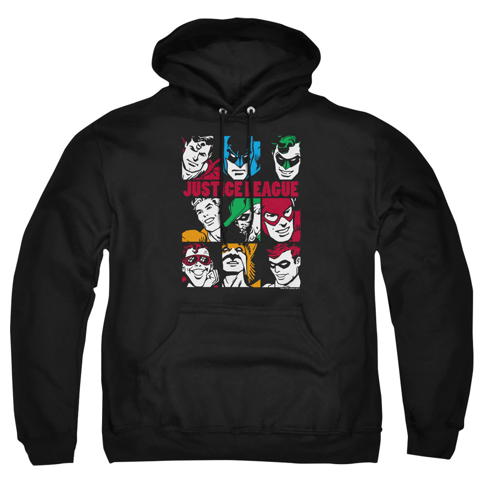 Dc Nine Blocks Of Justice Mens Hoodie Black Officially Licensed