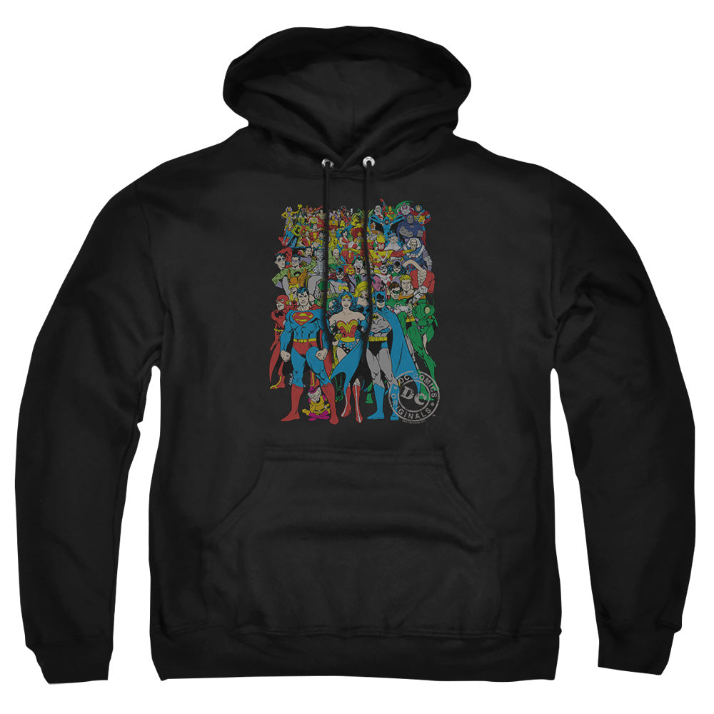 Dc Original Universe Mens Hoodie Black Officially Licensed