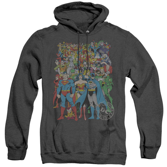 DC Comics Original Universe Heather Mens Hoodie Black Officially Licensed