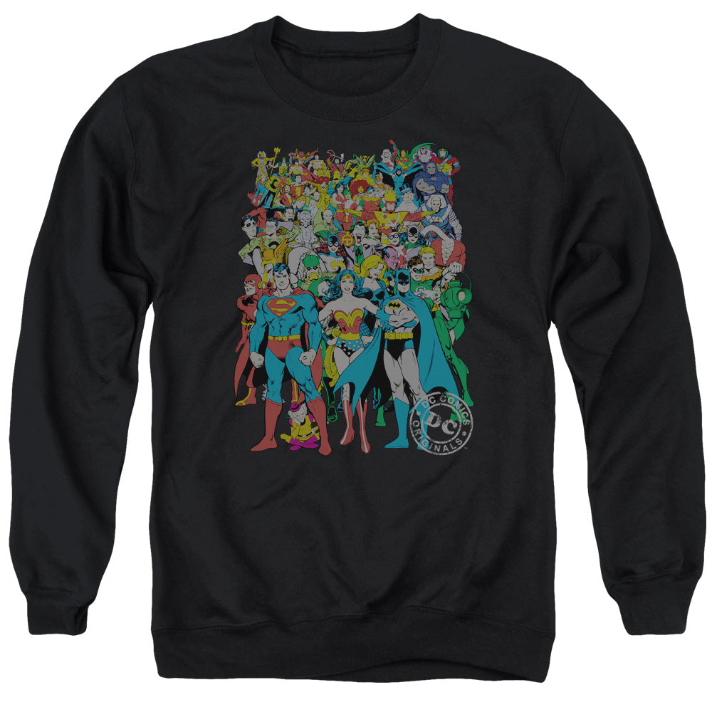 Dc Original Universe Mens Crewneck Sweatshirt Black