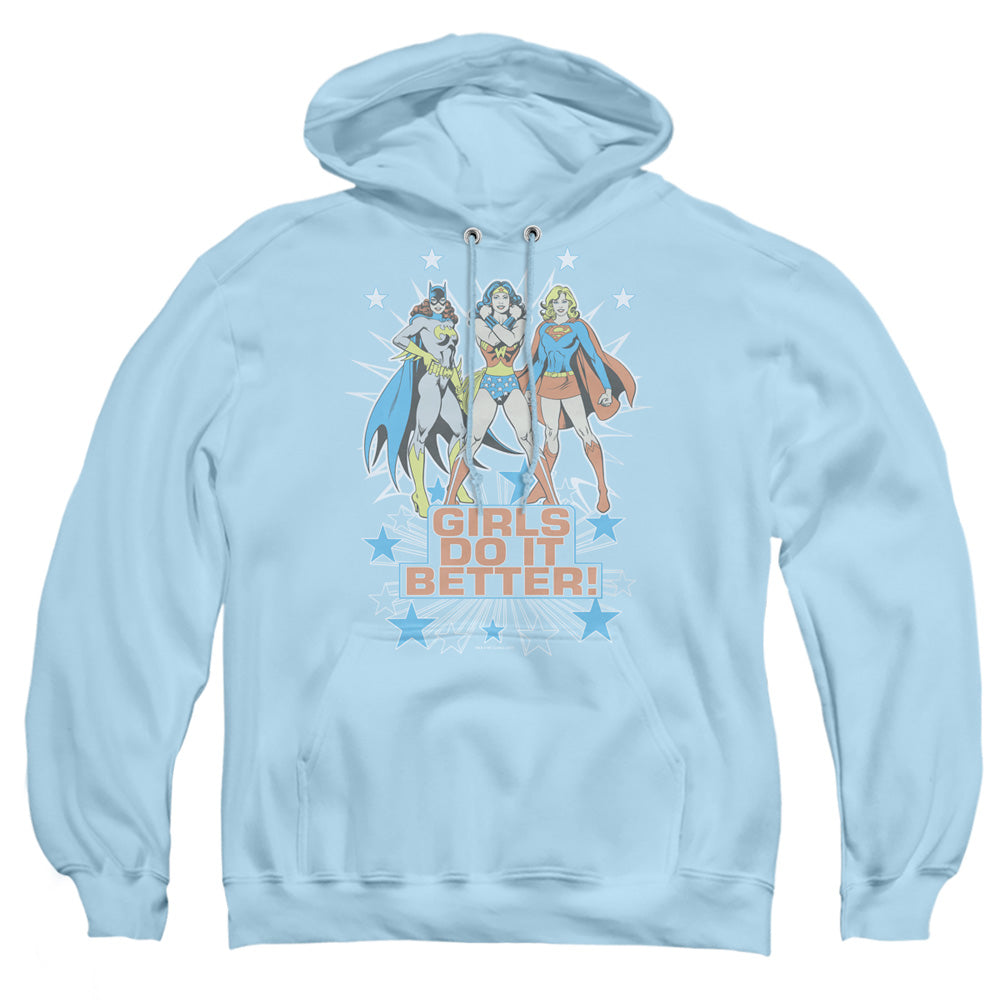 Dc Girls Do It Better Mens Hoodie Light Blue Officially Licensed