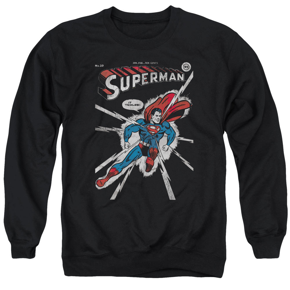 DC Comics Cover Me Mens Crewneck Sweatshirt Black Officially Licensed