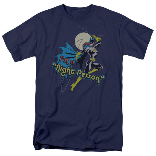 DC Comics Night Person Mens T Shirt Navy Blue Officially Licensed