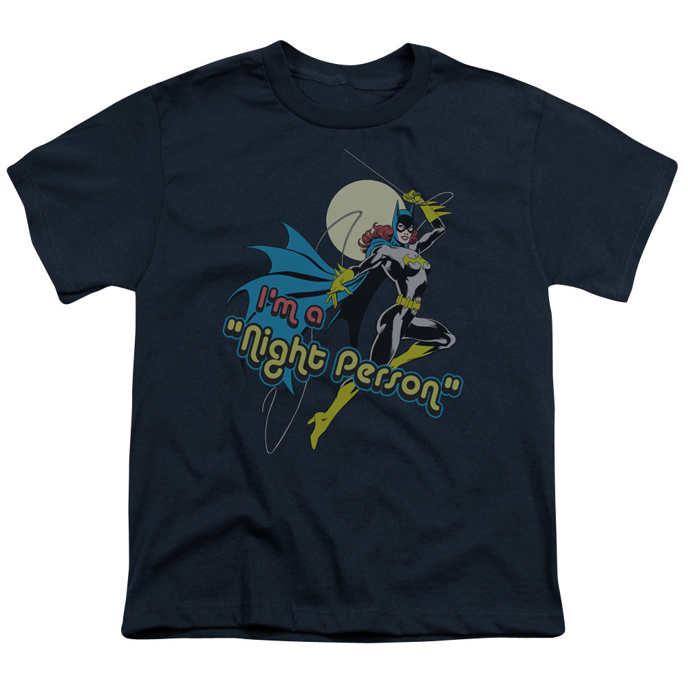 DC Comics Night Person Kids Youth T Shirt Navy Blue Officially Licensed