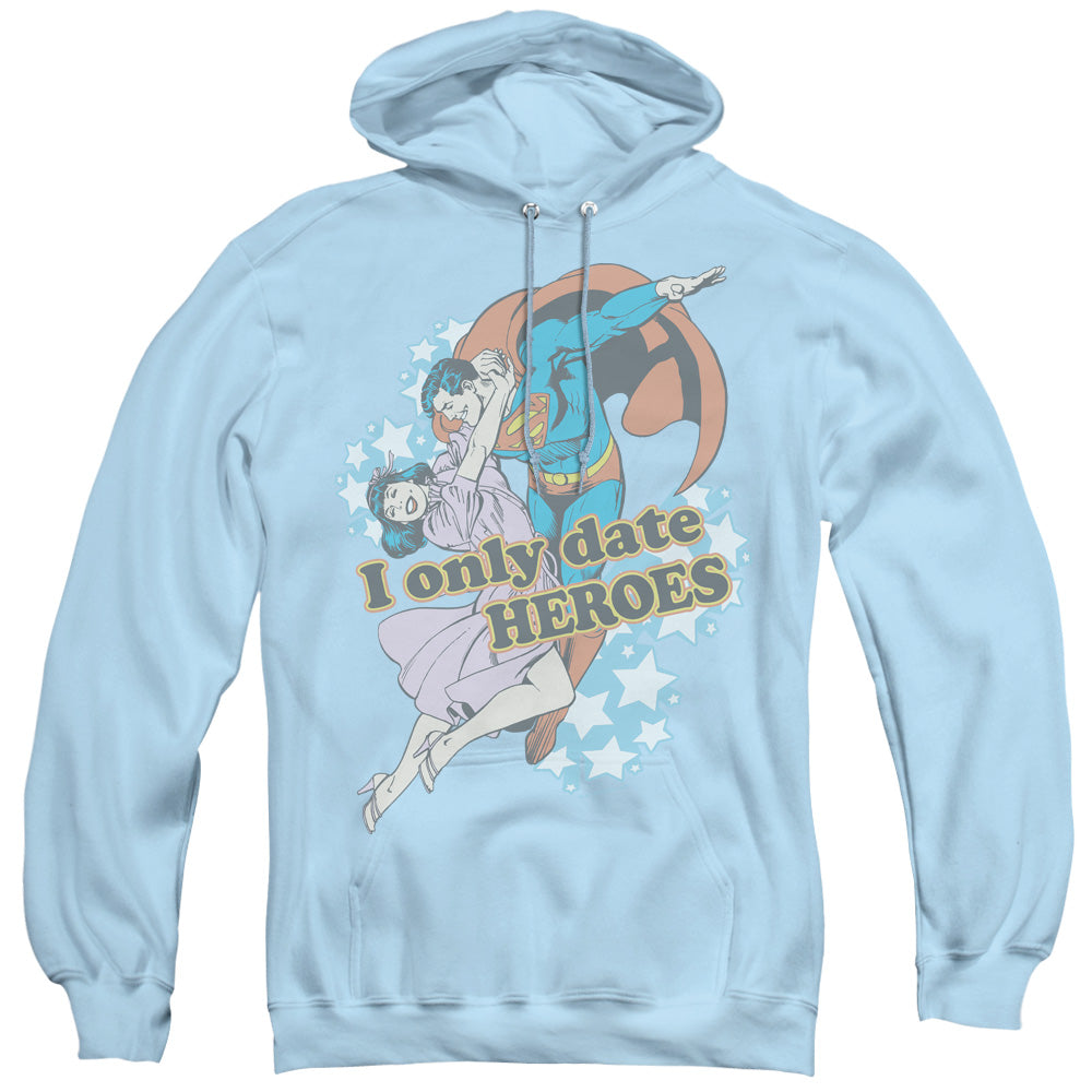 DC Comics Fickle Mens Hoodie Light Blue Officially Licensed