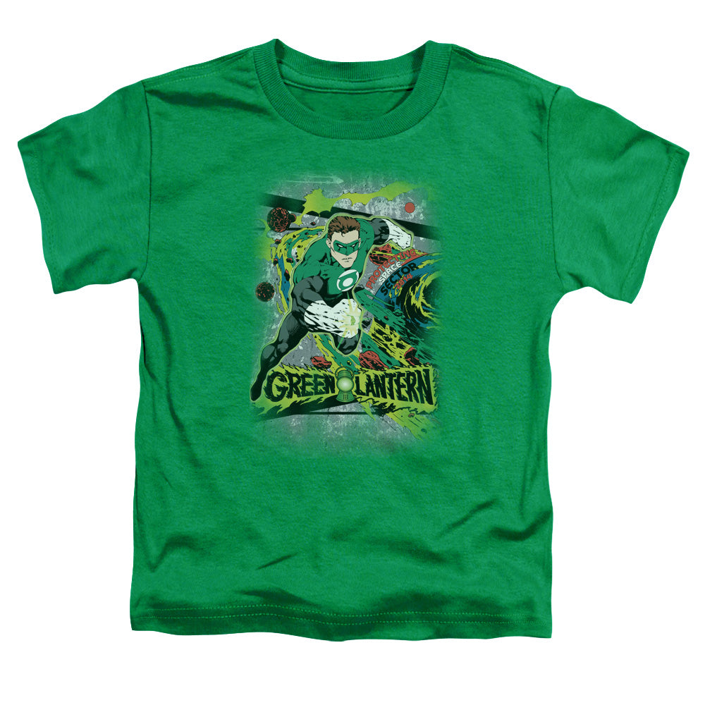 DC Comics Space Sector 2814 Toddler Kids Youth T Shirt Kelly Green Officially Licensed