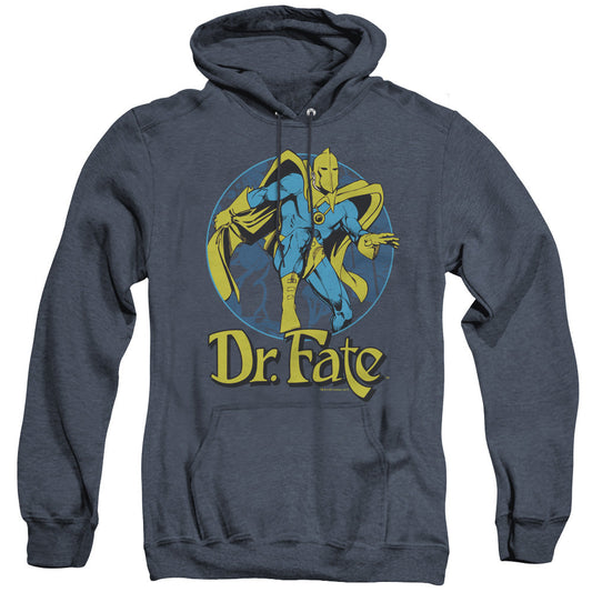 DC Comics Dr Fate Ankh Heather Mens Hoodie Navy Blue Officially Licensed