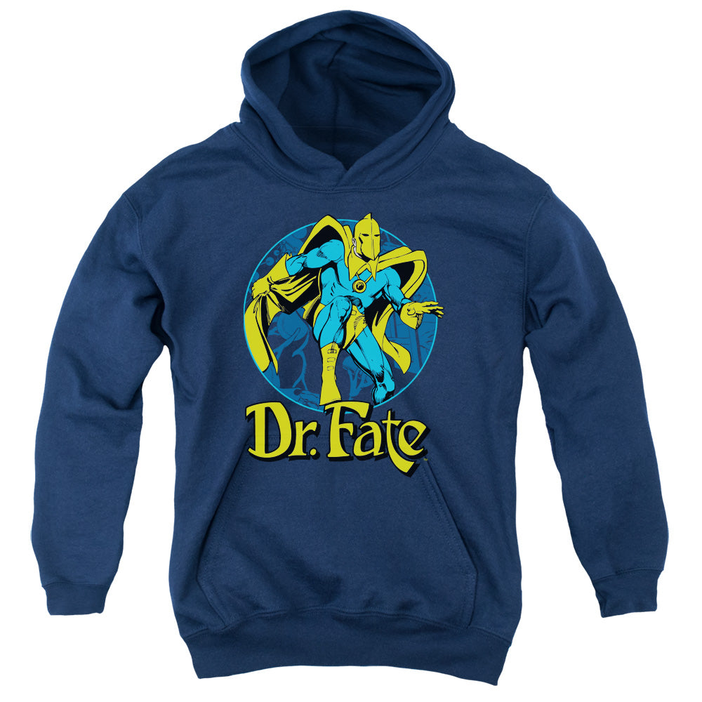 DC Comics Dr Fate Ankh Kids Youth Hoodie Navy Blue Officially Licensed