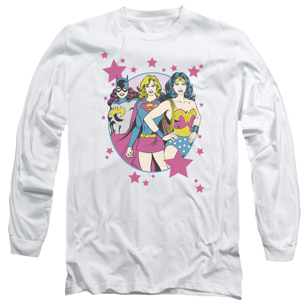 Dc We Are Superior Mens Long Sleeve Shirt White Officially Licensed