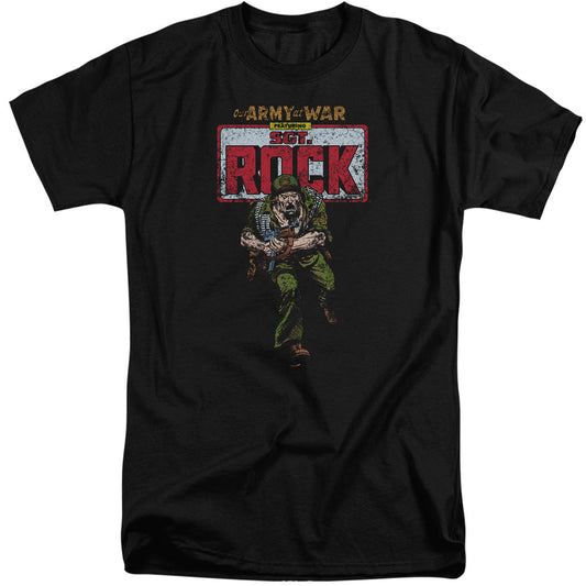 DC Comics Sgt Rock Mens Tall T Shirt Adult Tall Black Officially Licensed