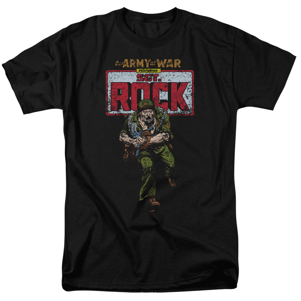 Dc Sgt Rock Mens T Shirt Black Officially Licensed