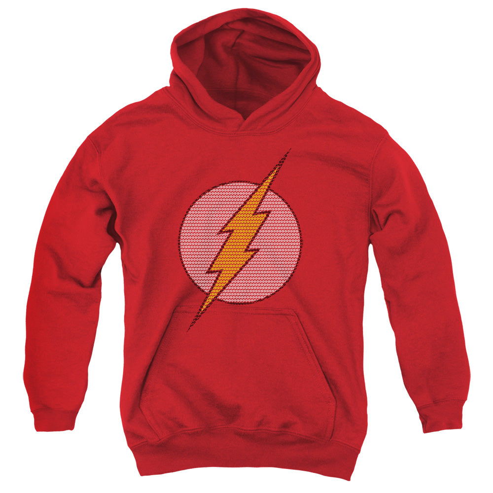 DC Comics Flash Flash Little Logos Kids Youth Hoodie Red Officially Licensed