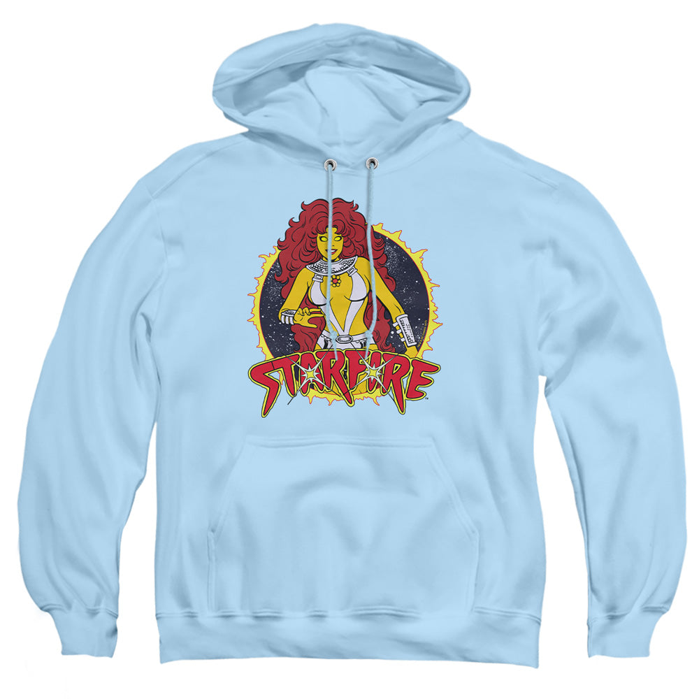 Dc Starfire Mens Hoodie Light Blue Officially Licensed