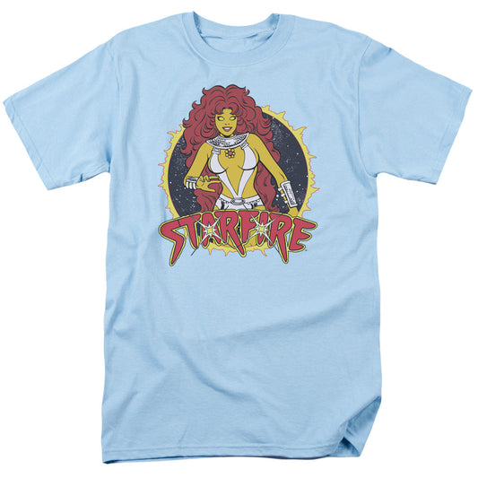 DC Comics Starfire Mens T Shirt Light Blue Officially Licensed