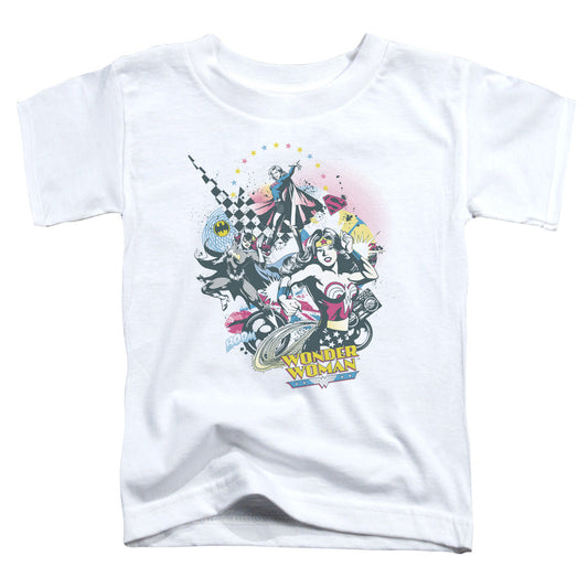 DC Comics Power Trio Toddler Kids Youth T Shirt White Officially Licensed
