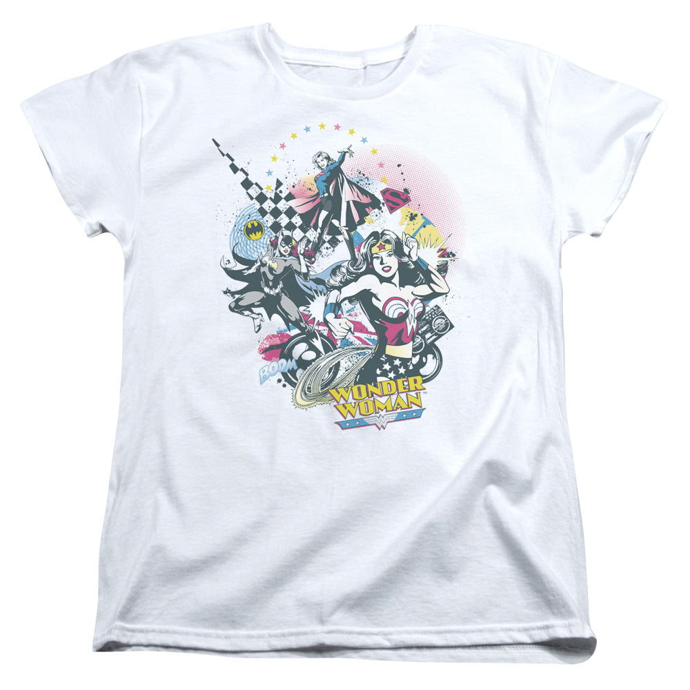 DC Comics Power Trio Womens T Shirt White Officially Licensed