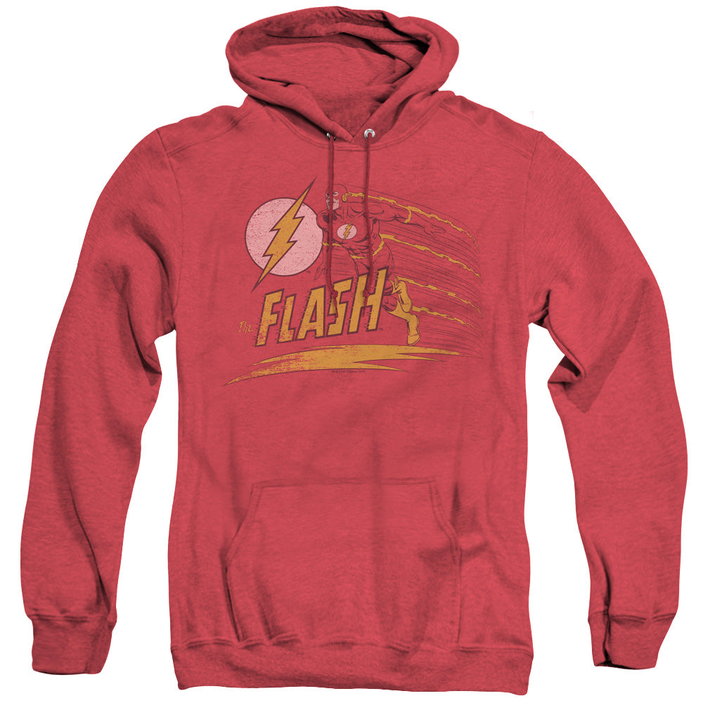 DC Comics Flash Like Lightning Heather Mens Hoodie Red Officially Licensed
