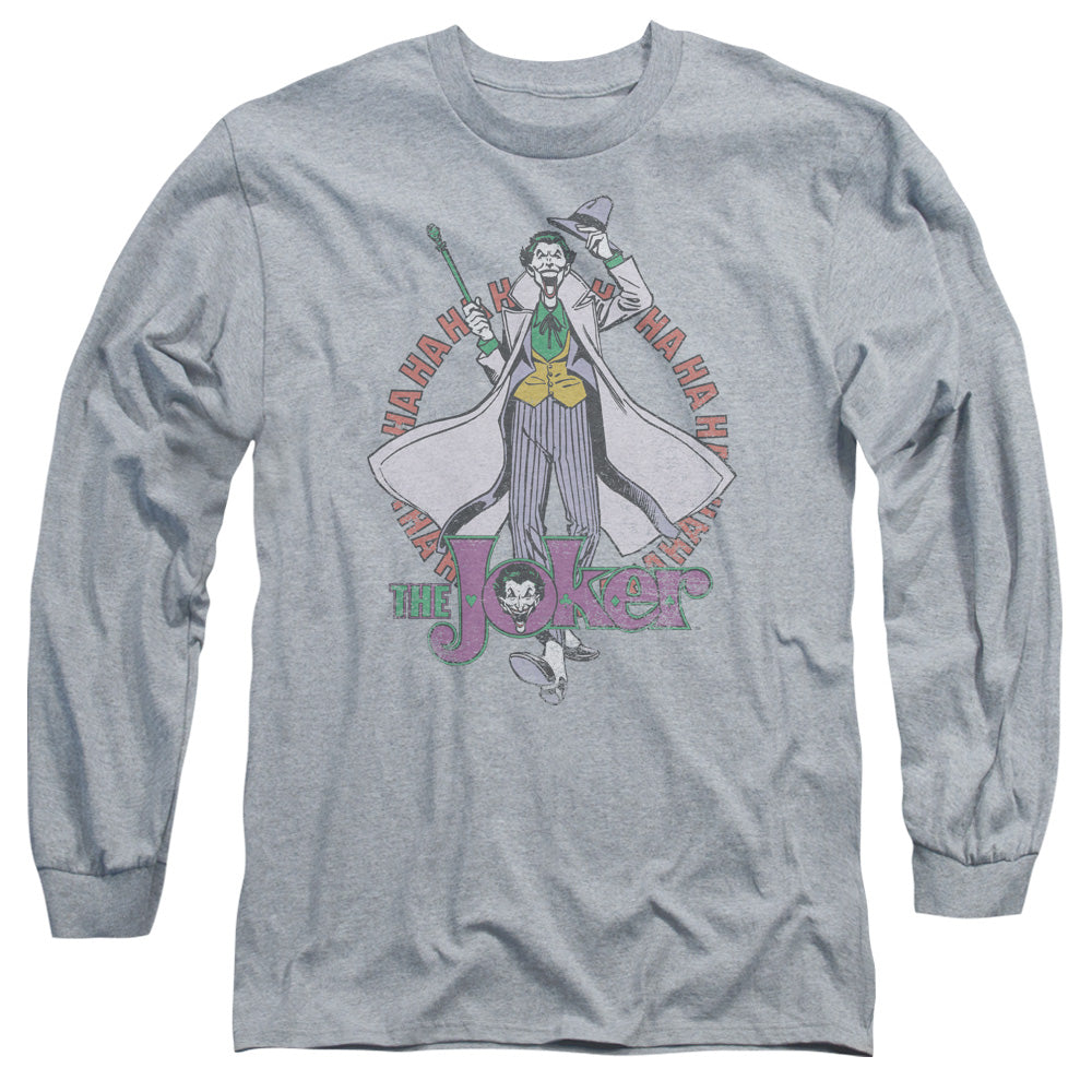 Dc Maniacal Mens Long Sleeve Shirt Athletic Heather Officially Licensed