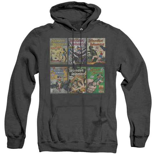 DC Comics Ww Covers Heather Mens Hoodie Black Officially Licensed