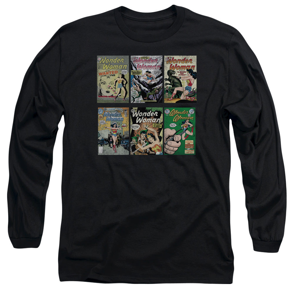 Dc Ww Covers Mens Long Sleeve Shirt Black Officially Licensed
