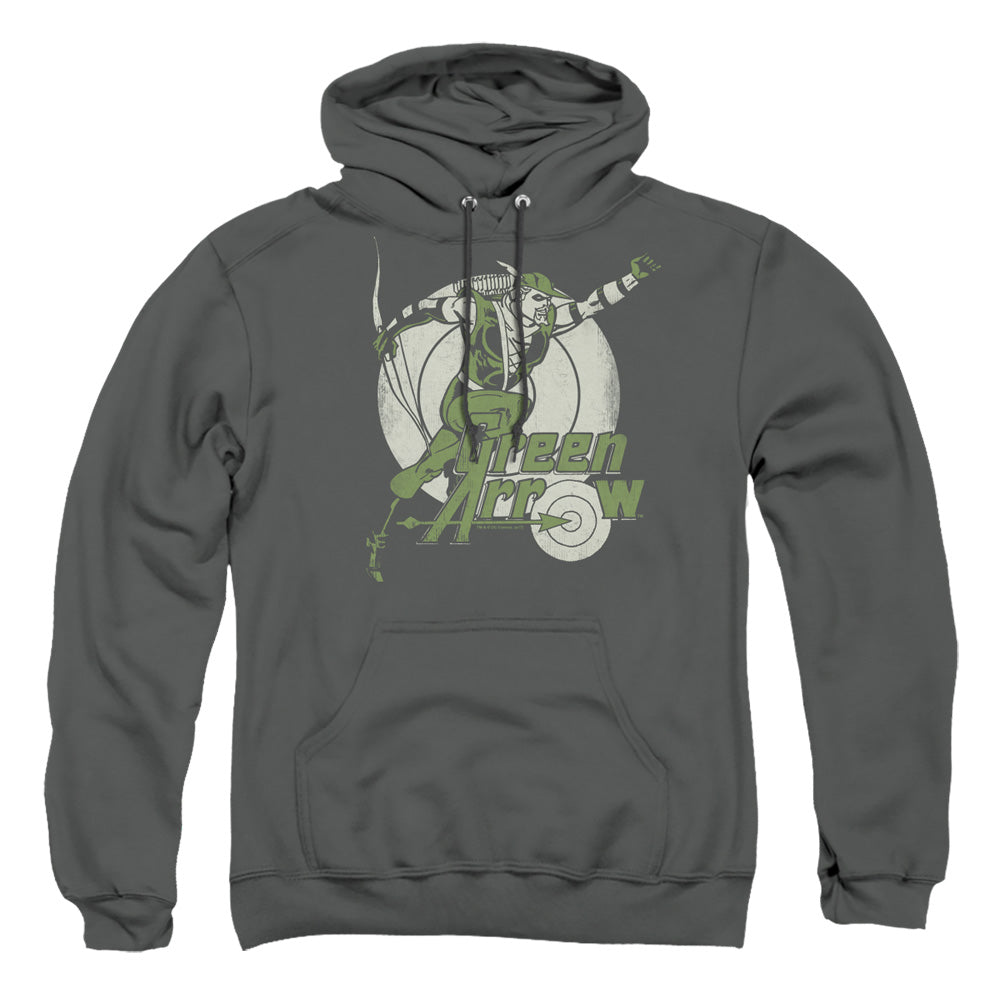 Dc Right On Target Mens Hoodie Charcoal Officially Licensed