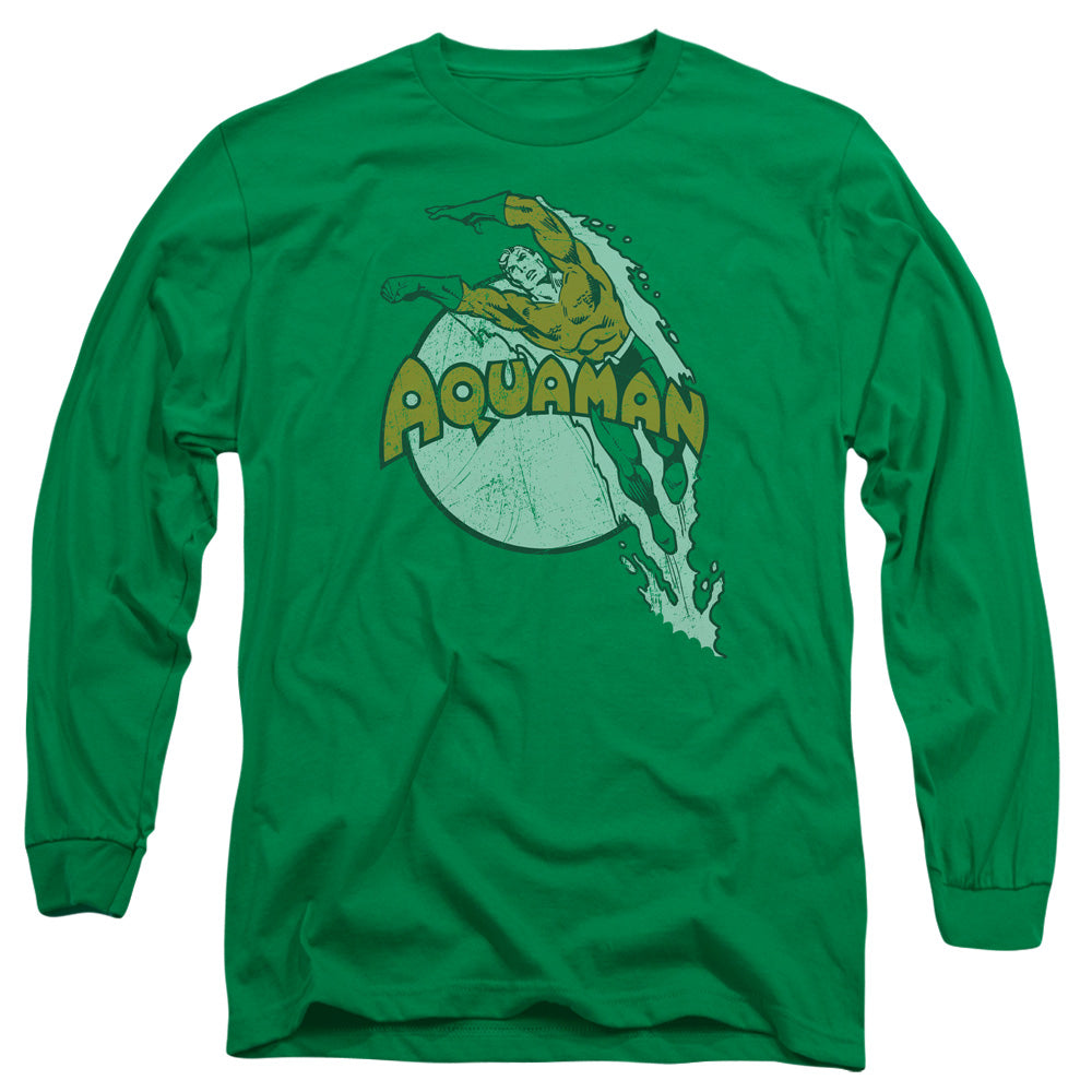 Dc Splash Mens Long Sleeve Shirt Kelly Green Officially Licensed