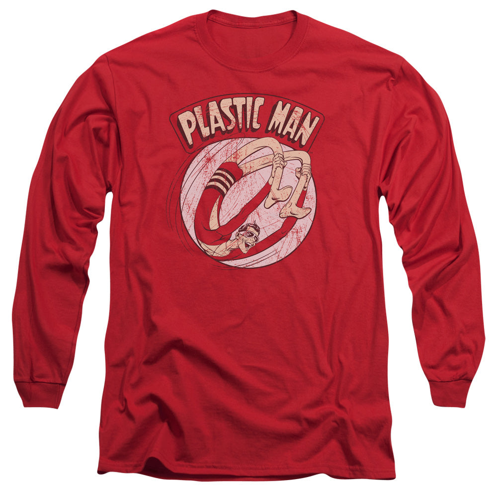 DC Comics Bounce Mens Long Sleeve Shirt Red Officially Licensed