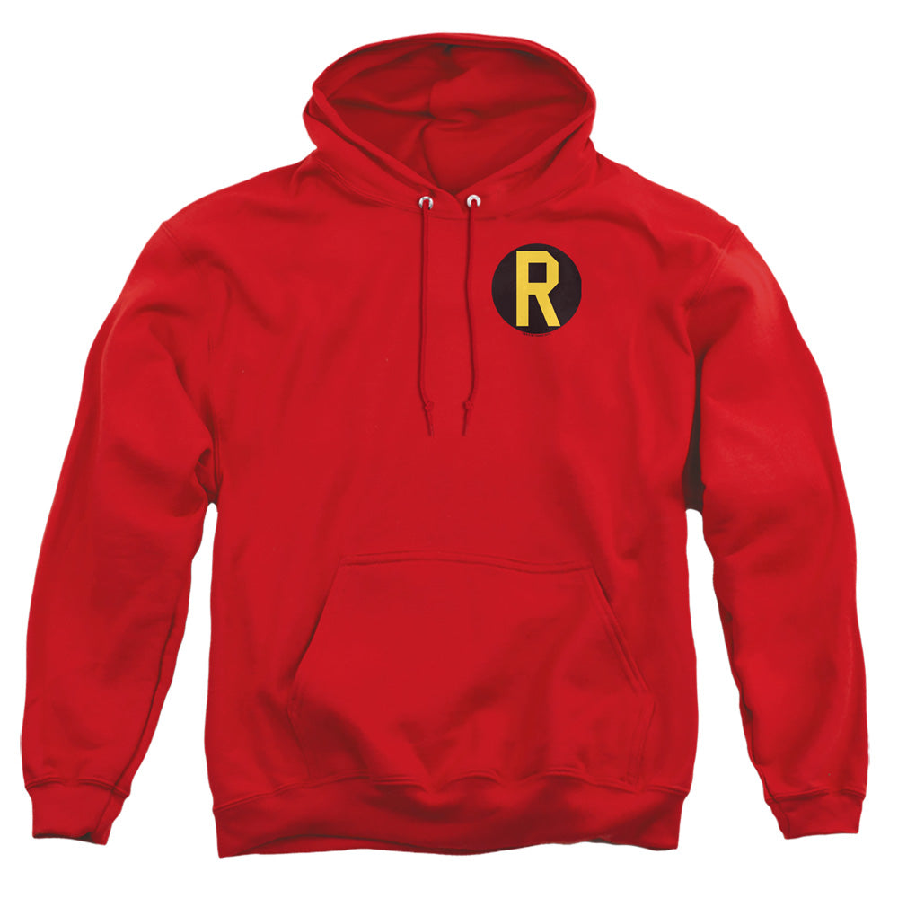 Dc Robin Logo Mens Hoodie Red Officially Licensed