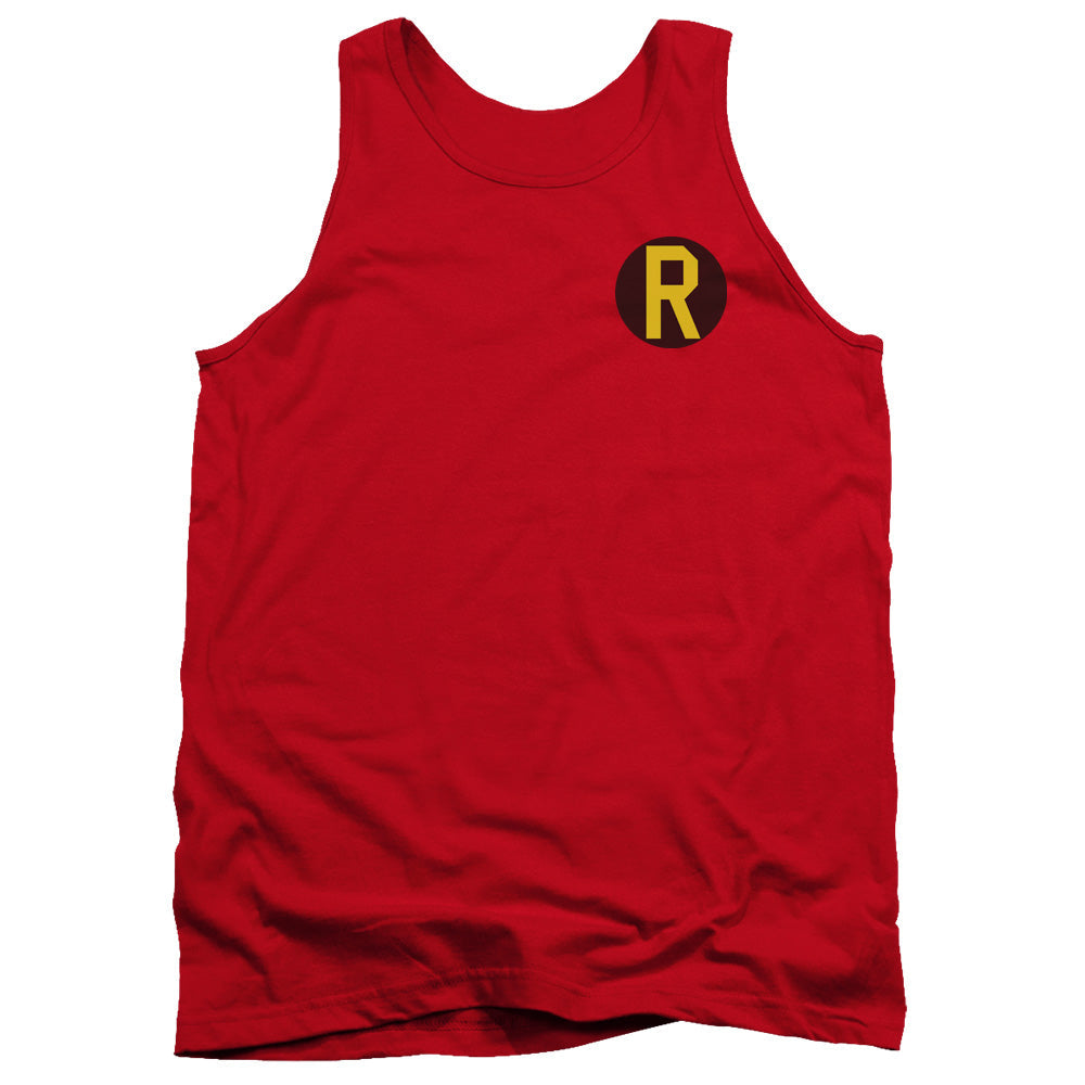 DC Comics Robin Logo Mens Tank Top Shirt Red Officially Licensed