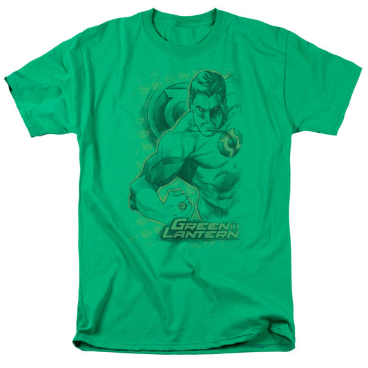 DC Comics Pencil Energy Mens T Shirt Kelly Green Officially Licensed