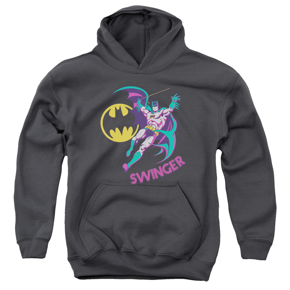 DC Comics Swinger Kids Youth Hoodie Charcoal Officially Licensed