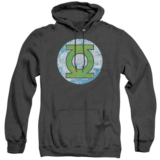 DC Comics Gl Neon Distress Logo Heather Mens Hoodie Black Officially Licensed