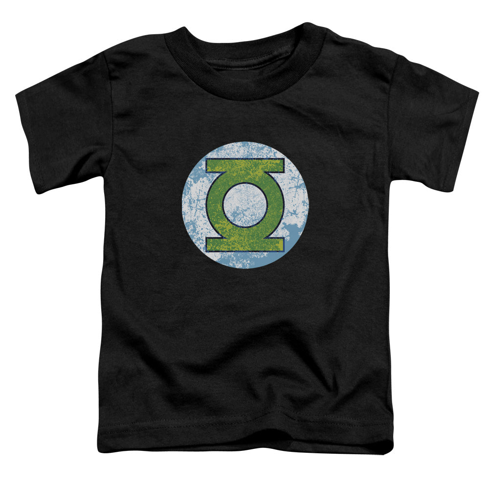 DC Comics Gl Neon Distress Logo Toddler Kids Youth T Shirt Black Officially Licensed