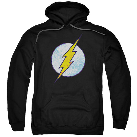 DC Comics Flash Flash Neon Distress Logo Mens Hoodie Black Officially Licensed