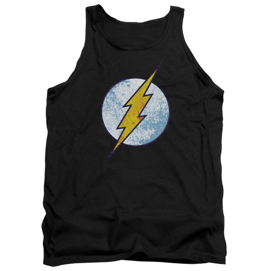 DC Comics Flash Flash Neon Distress Logo Mens Tank Top Shirt Black Officially Licensed